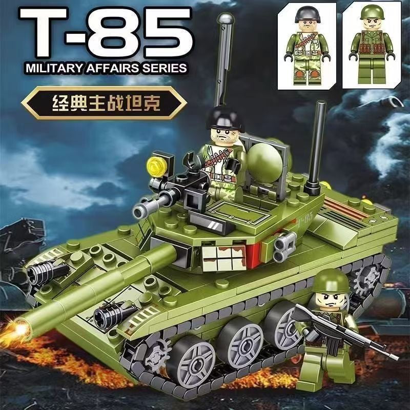 Military Assembly Building Blocks Aircraft Carrier Destroyer Rocket Ship Small Particle Children's Educational Toys Boys'…
