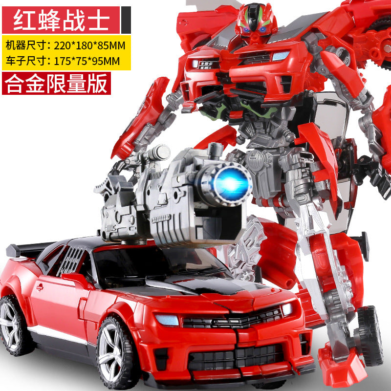 Transforming Toy Model Car Robot Bumblebee Dinosaur Grimlock Action Figure Alloy Genuine Children's Toy for Boys - [Alloy…