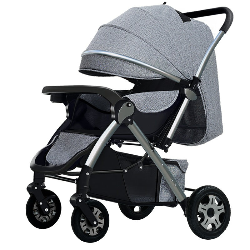 High-View Stroller for Babies, Can Sit and Lie Down, Bicycle-Style, Lightweight Children's Push Stroller, Baby Stroller…
