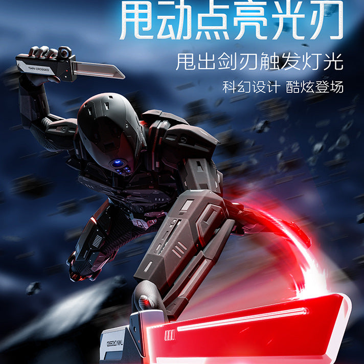 Double-Edged Retractable Light-Up Sword Toy for Boys, Deadpool Warrior 2-in-1 Toy Sword - image 2