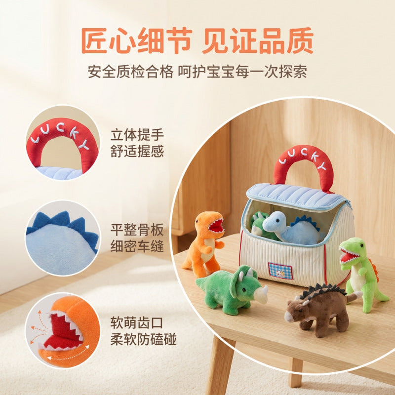 Authentic dinosaur plush toys: Tyrannosaurus Rex, Triceratops, Ankylosaurus, Spinosaurus. Perfect gift for children…