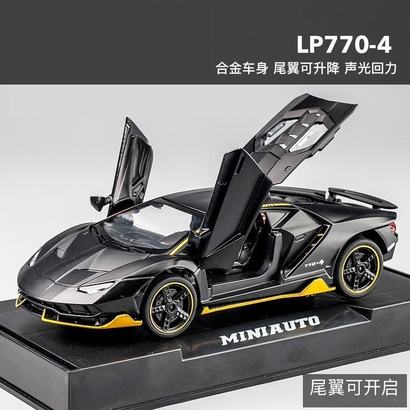 1:32 Supercar Lp780 Alloy Car Model Simulation Sports Car Racing Car Boys' Children's Toy Collectible Display Piece…