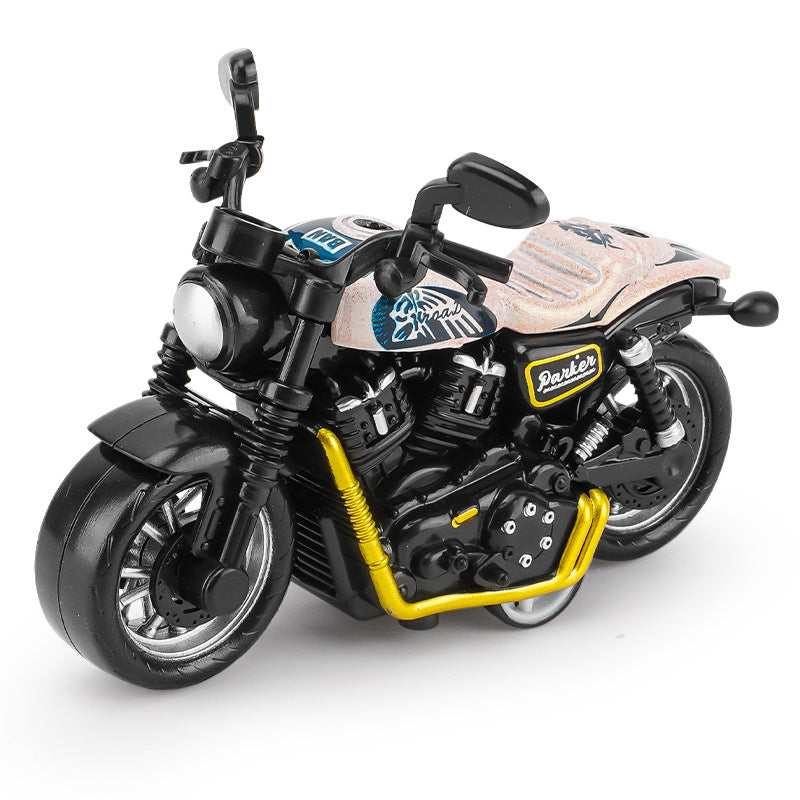 Cross-border generation children's toy boy baby simulation alloy motorcycle ornaments key chain model toy car - {pink…