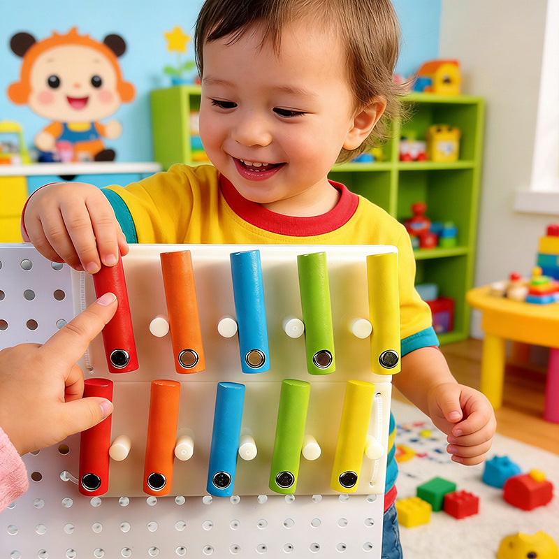 Baby and Children's Fence Busy Board DIY Accessories Early Education Educational Toys for Learning Words and Numbers Hole…
