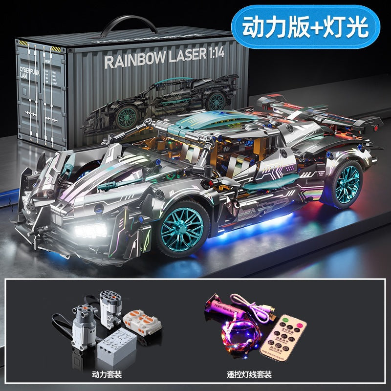 Cross-Border New Product Cyberpunk Building Block Ornaments 911 Lamborghini Space-Themed Sports Car Children's Toy Car…