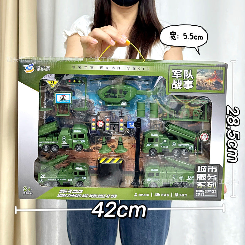 Wholesale Construction Vehicles, Fire Truck Models, Inertia Pull-Back Car Sets, Engineering Toy Cars, Boys' Toys, Street…