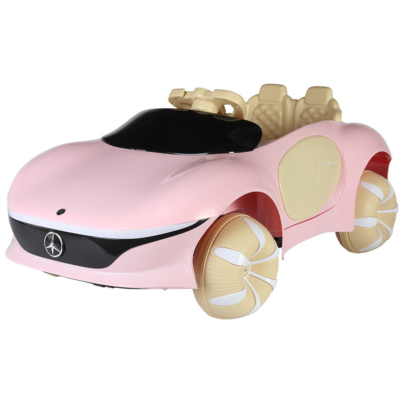 Children's electric four-wheel car 1-6 years old boys and girls baby remote control toy car can sit adults children…