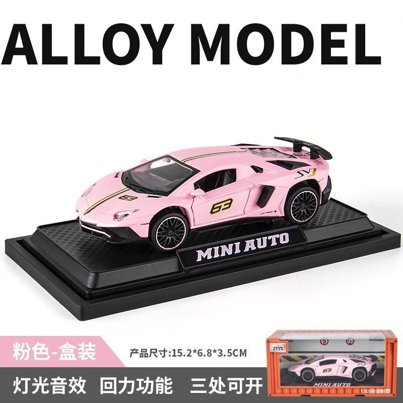 1:32 Supercar Lp780 Alloy Car Model Simulation Sports Car Racing Car Boys' Children's Toy Collectible Display Piece…