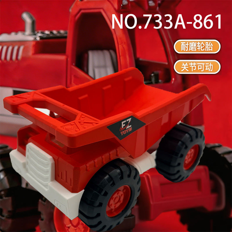 Excavator Large Inertia Driving Engineering Vehicle Toy Children's Thickened and Fall-Resistant Beach Excavator Shovel…