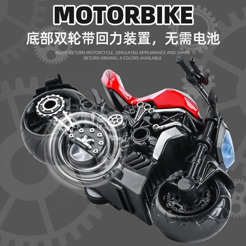 Alloy Motorcycle Model Ornaments Motorcycle Toys Cake Baking Decoration Ornaments Simulation Racing Boy Toy Car - image 4