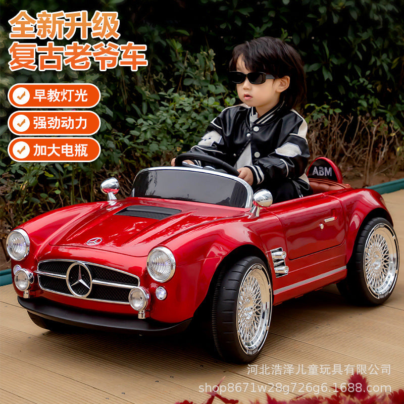 Children's Electric Four-Wheel Car, Toddler Remote Control Car, Baby Toy Car, Children's Classic Car, Rechargeable and Can…