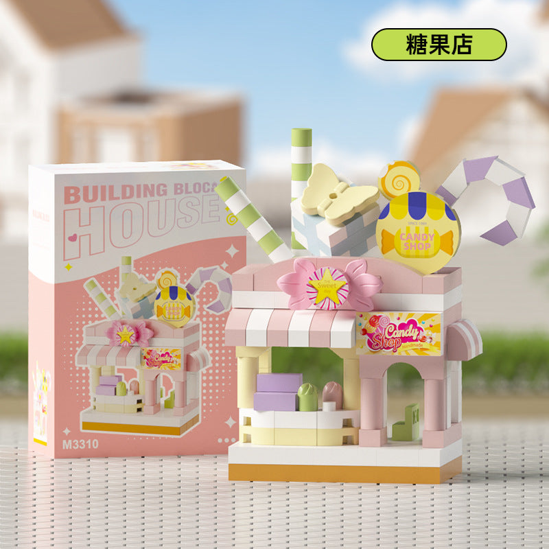 Compatible with Le Dream Store Micro-Particle Building Blocks, Street Scene Ornaments, Children's Educational DIY Toys ​…