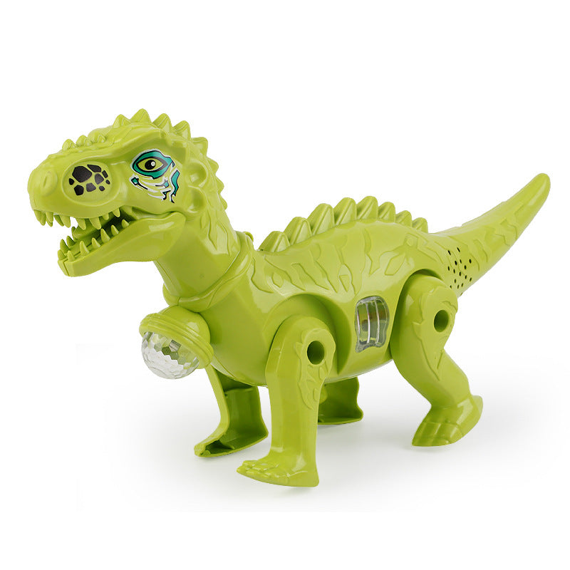 Cross-Border Toy Street Stall Wholesale Factory Luminous Projection with Music Leash Dinosaur Boy Electric Dinosaur Model…