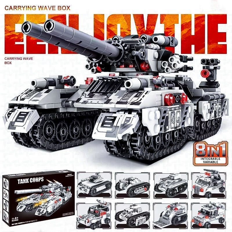 Military Assembly Building Blocks Aircraft Carrier Destroyer Rocket Ship Small Particle Children's Educational Toys Boys'…
