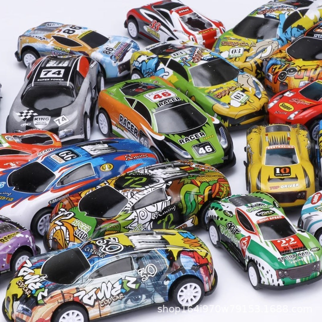 Children's Alloy Car Pull-Back Car Toy Boy Simulation Racing Model Set Mini Toy Car Car - image 4