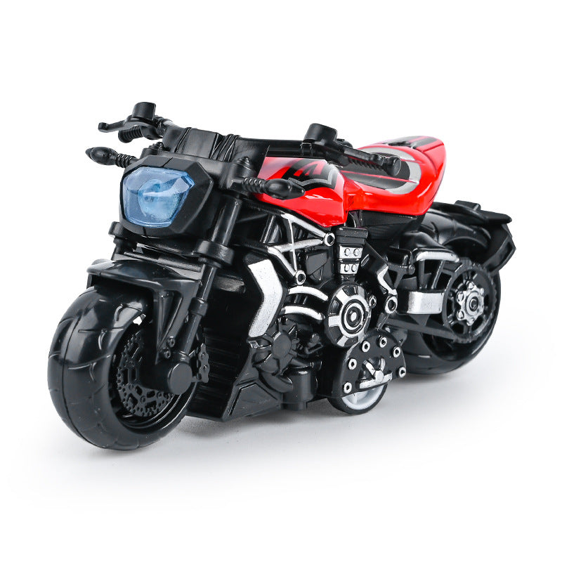 Cross-border generation children's toy boy baby simulation alloy motorcycle ornaments key chain model toy car - {red…