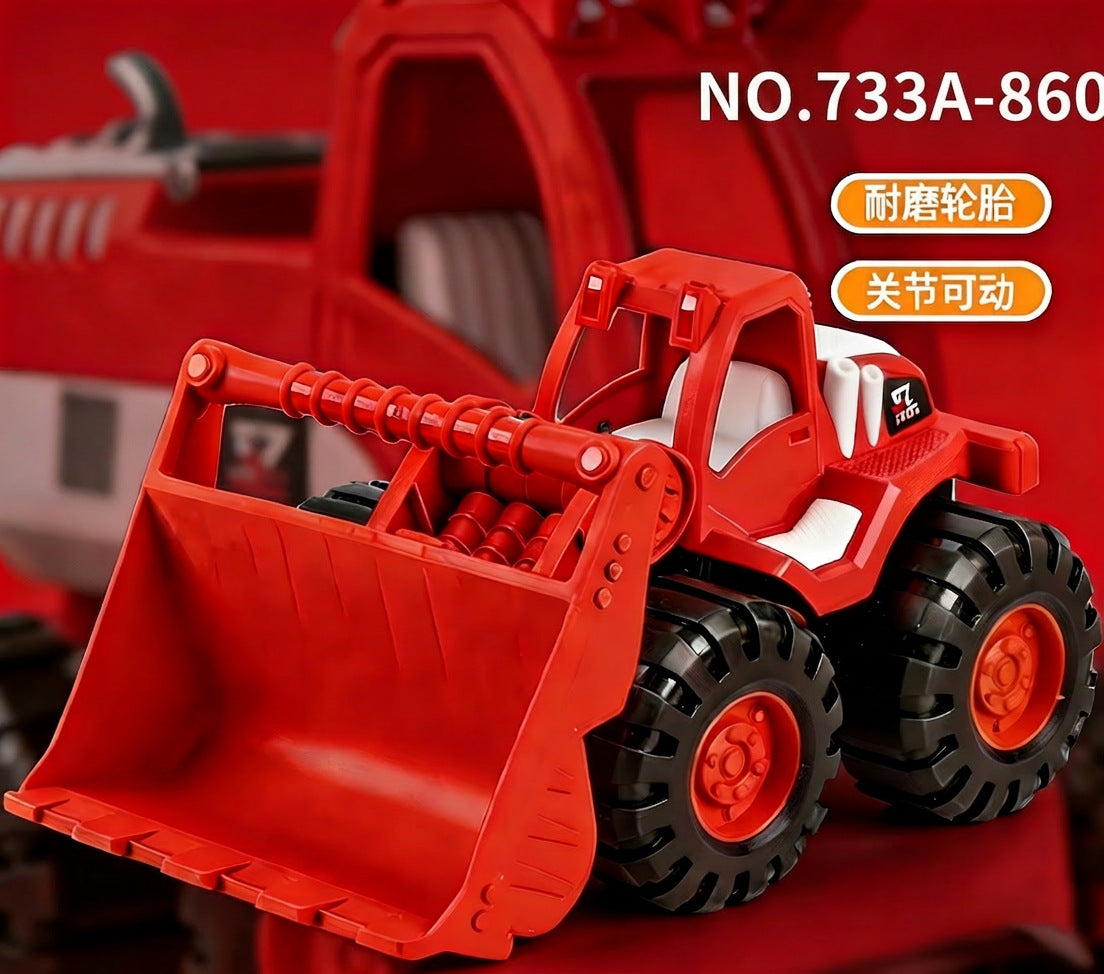 Excavator Large Inertia Driving Engineering Vehicle Toy Children's Thickened and Fall-Resistant Beach Excavator Shovel…