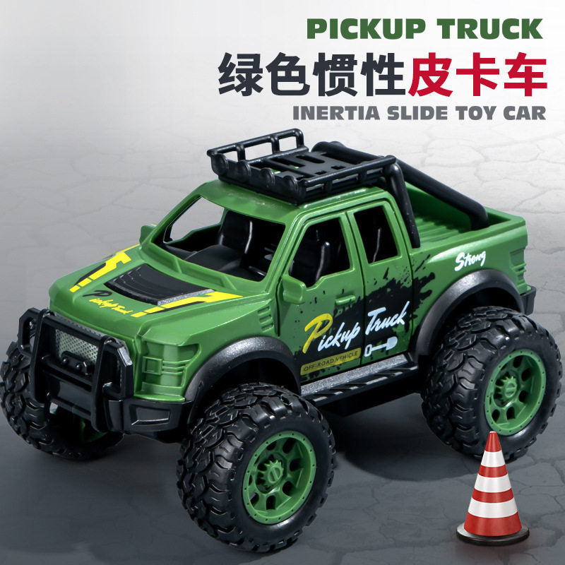Toy Car Kidsren's Cartoon Mini Convertible Car Artificial Plastic Mini Car Model Boy Girl Car - [green] 899-25 inertia…