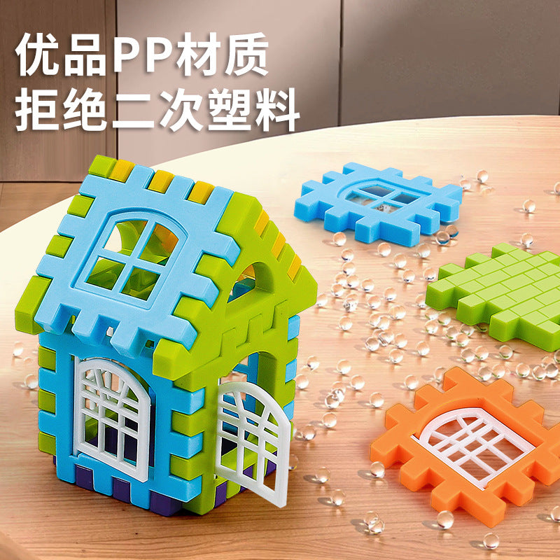 Cross-Border Children's Building Blocks Large Particle Cube Assembly Toys for 3-6 Year Old Boys and Girls Educational Model…