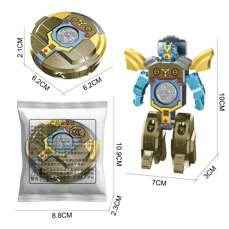 Fidget Spinner Mecha Robot Robot Dog Transforming Tank Gyro Spinning Top Children's Toy to Develop Grip Ability - Robot…