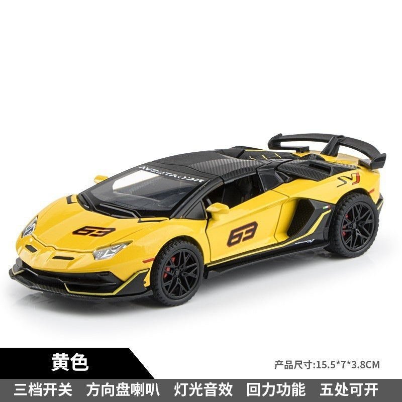 1:32 Supercar Lp780 Alloy Car Model Simulation Sports Car Racing Car Boys' Children's Toy Collectible Display Piece…