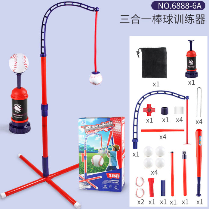 Cross Border Outdoor Sports Toy One Button Launcher Baseball Launcher Three-in-One Baseball Trainer Sports Toy - D type…