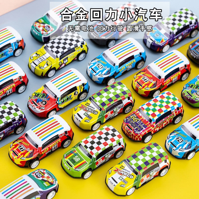 Alloy Pull-Back Metal Inertia Mini Car Children's Toy for Boys, Small Gift for Kindergarten Kids, Wholesale - image 2