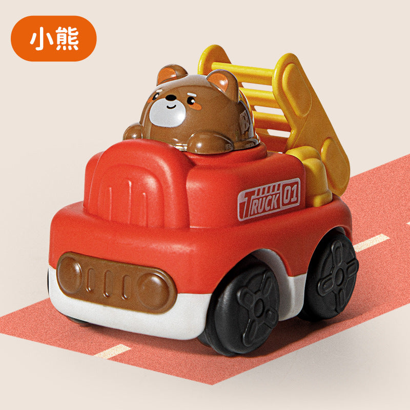 New Candy cartoon animal boy girl children inertia digging engineering vehicle kindergarten small gift toy - Inertia bear…