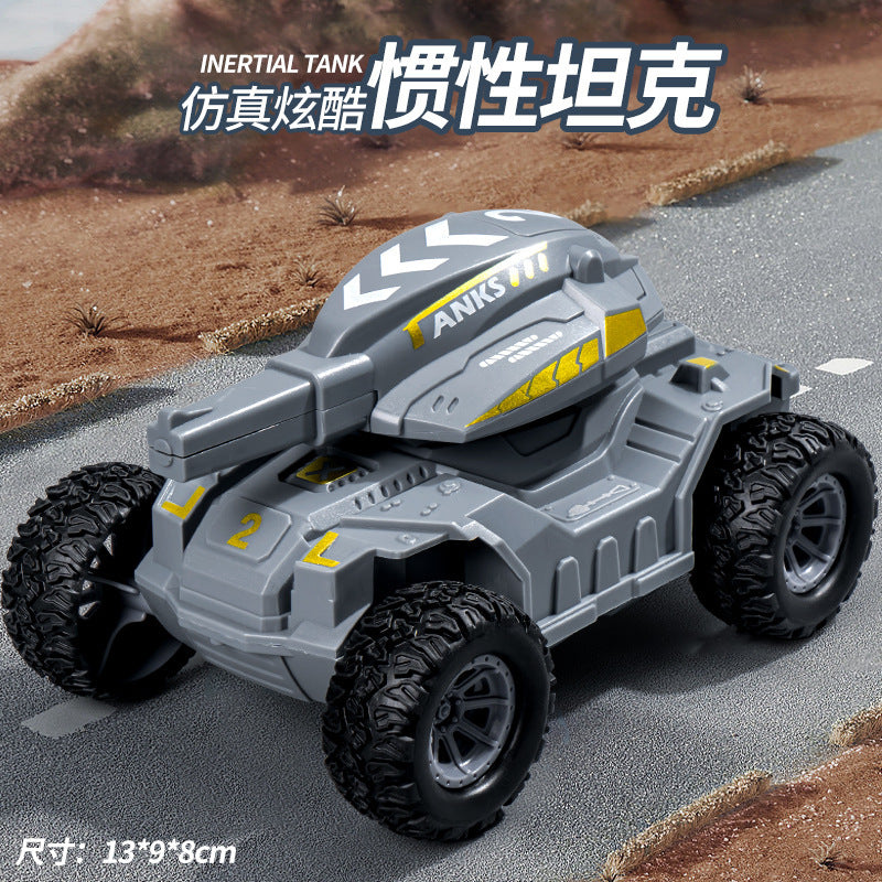 Children's Car Toys Inertia Drop Resistant Transparent Gear Light Toys Car Model Night Market Stall Wholesale Gifts - Tank…
