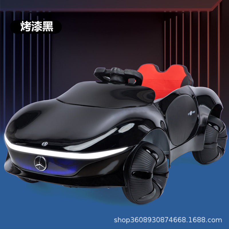 Children's electric four-wheel car 1-6 years old boys and girls baby remote control toy car can sit adults children…