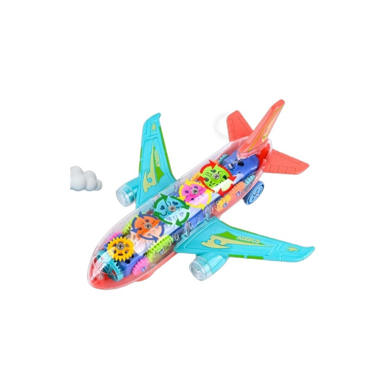 Walmart Hot-Selling Children's Electric Gear Sound and Light Airplane Wholesale in Stock DIY Disassembly Educational Toy…
