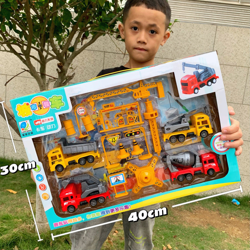 Wholesale Construction Vehicles, Fire Truck Models, Inertia Pull-Back Car Sets, Engineering Toy Cars, Boys' Toys, Street…