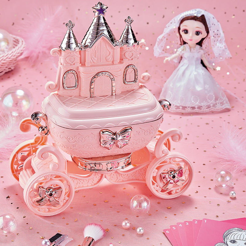 Cross-Border Children's Makeup Girl Cosmetics Toy Set Princess Castle Beauty Box Pumpkin Car Birthday Gift