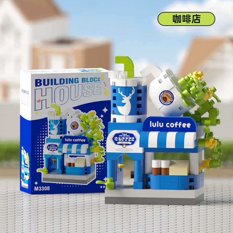 Compatible with Le Dream Store Micro-Particle Building Blocks, Street Scene Ornaments, Children's Educational DIY Toys ​…