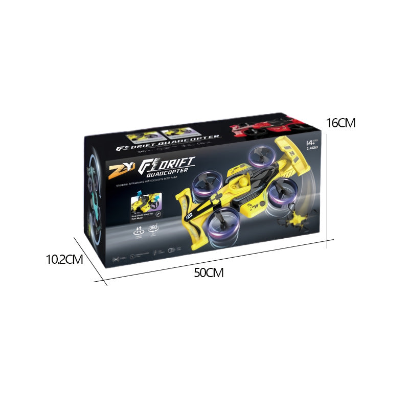 Cross-border best-selling remote control drift racing car toy for boys, remote control airplane, formula two-in-one land…