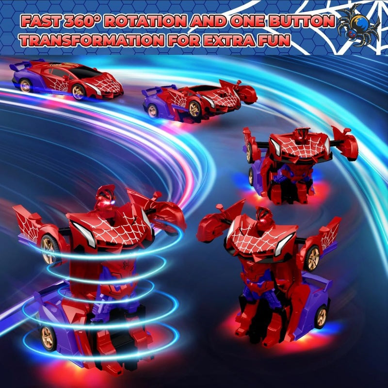 Independent Amazon bestseller: 2.4G remote control spider transforming car toy for kids (rechargeable electric racing car)…