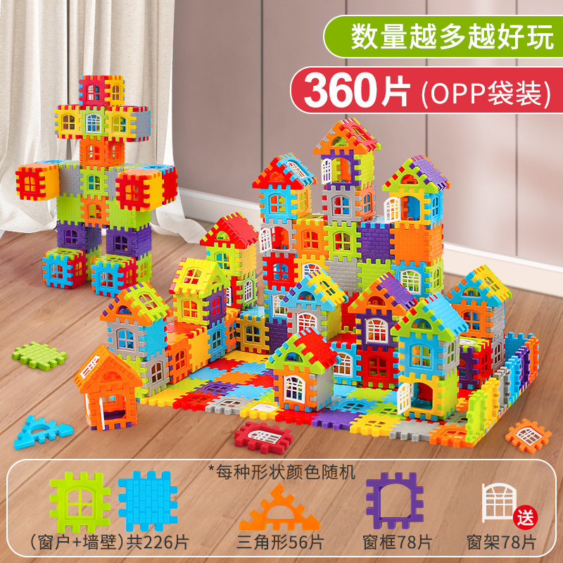 Cross-Border Children's Building Blocks Large Particle Cube Assembly Toys for 3-6 Year Old Boys and Girls Educational Model…