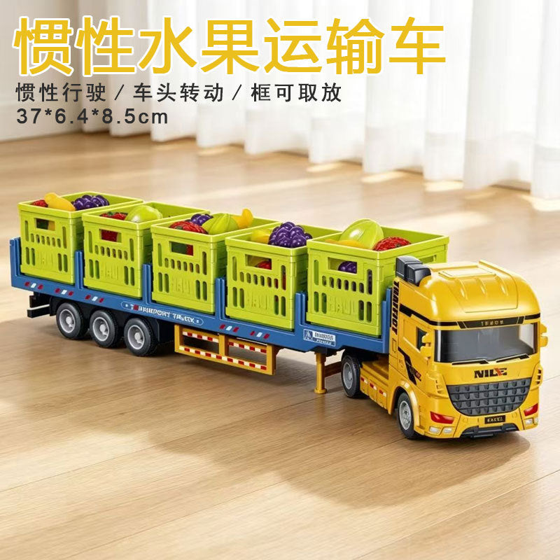 Cross-border oversized crane retractable long boom boy engineering vehicle model adjustable crane crane toy - 大号果…
