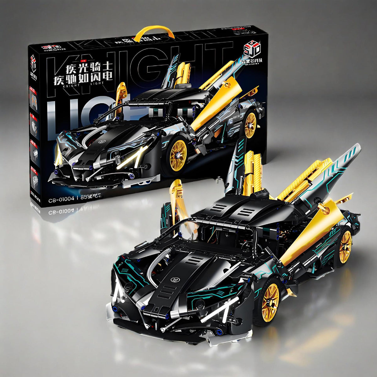 Cross-Border New Product Cyberpunk Building Block Ornaments 911 Lamborghini Space-Themed Sports Car Children's Toy Car…