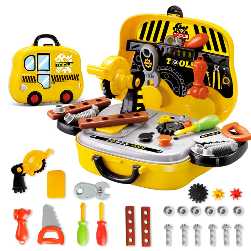 Children's Kitchen Tableware Dresser Cashier Tools Doctor's Hand-held Suitcase Toy Set - Tool suitcase