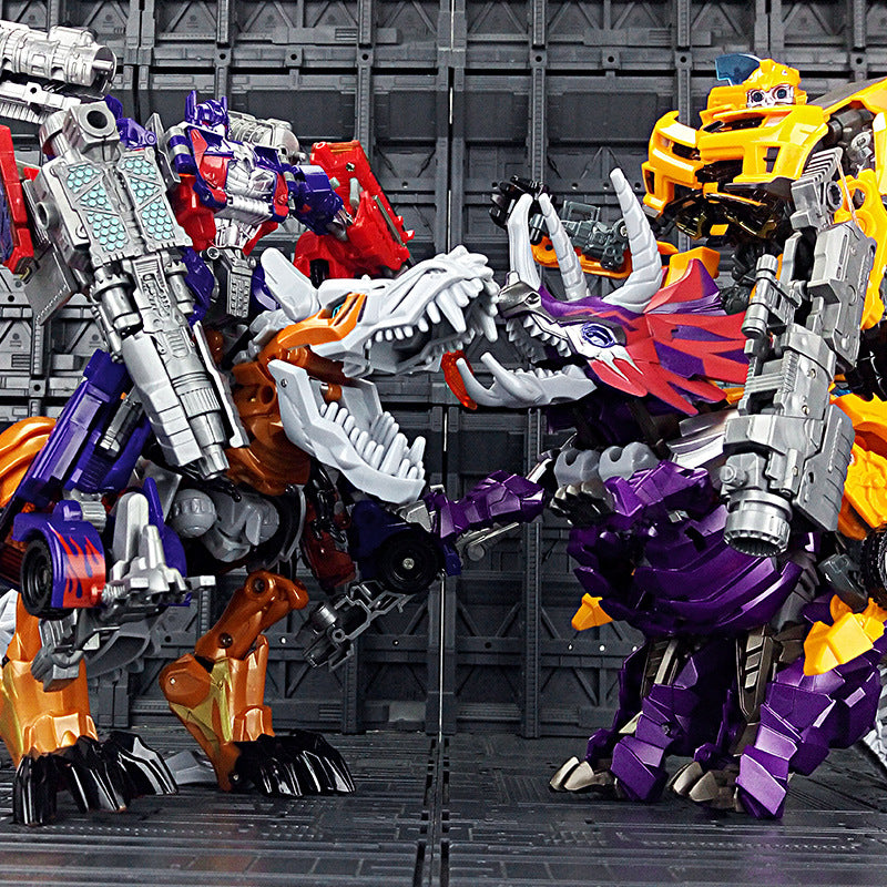 Transforming Toy Model Car Robot Bumblebee Dinosaur Grimlock Action Figure Alloy Genuine Children's Toy for Boys - image 3