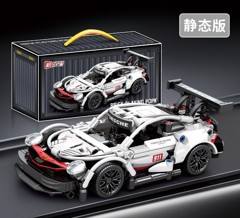Cross-Border New Product Cyberpunk Building Block Ornaments 911 Lamborghini Space-Themed Sports Car Children's Toy Car…