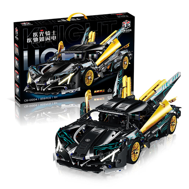 911 Electroplated Purple Apollo Sun God Drift Sports Car Model High-Difficulty Assembly Building Blocks Toy Wholesale…