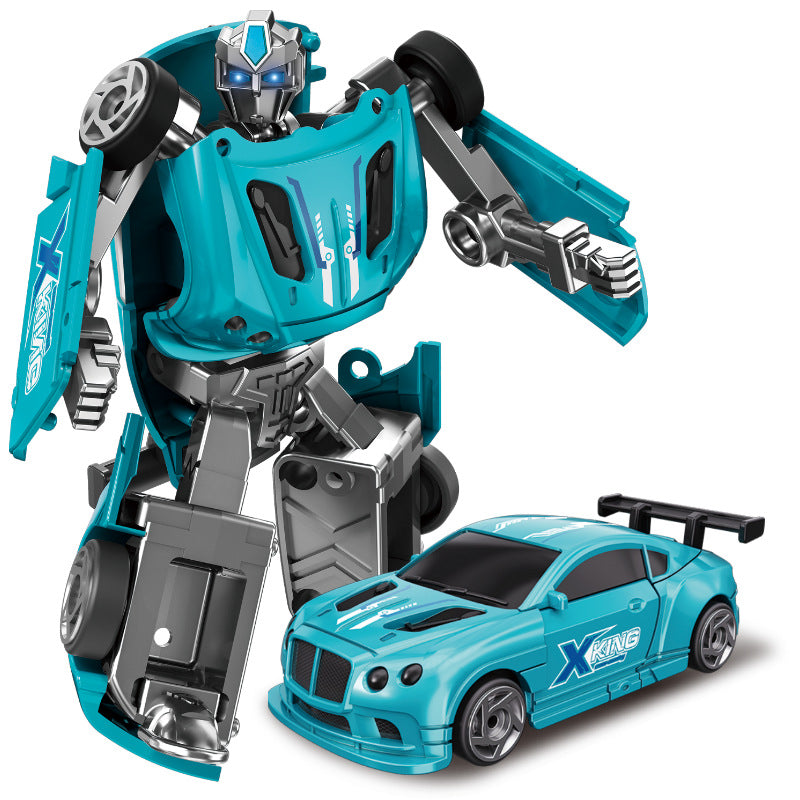 Cross-border Transforming Robot Model Children's Mecha Toy Dual-Form Car Action Figure Boys' Gift Set Wholesale - image 5