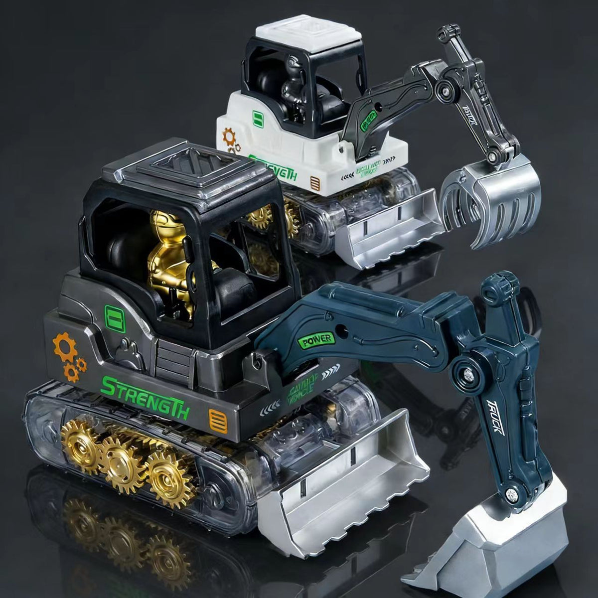 Children's Inertial Drive Gear Engineering Vehicle Toy with Movable Joints, Excavator Toy for Boys, Wholesale for Street…