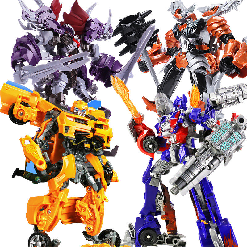 Transforming Toy Model Car Robot Bumblebee Dinosaur Grimlock Action Figure Alloy Genuine Children's Toy for Boys - image 5