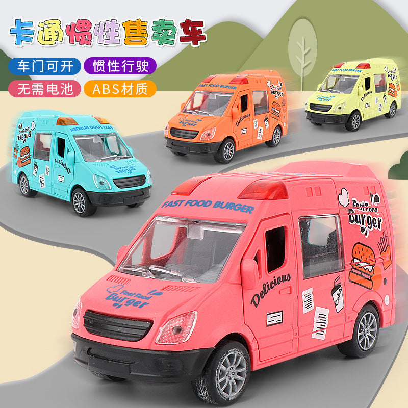 Tiktok Cross-Border Children's Toy Set: Hamburger Fast Food Inertia Car, Pretend Play Shopping Set, Boys' Educational Toys…