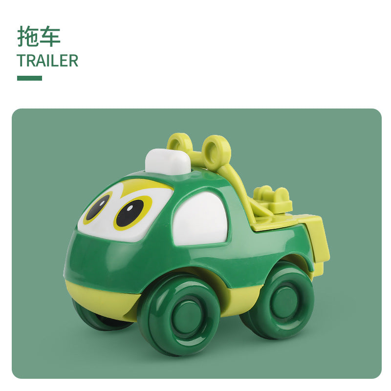 Chattering ground stall adorable engineering team inertia cartoon car variety of models without battery children's toys…