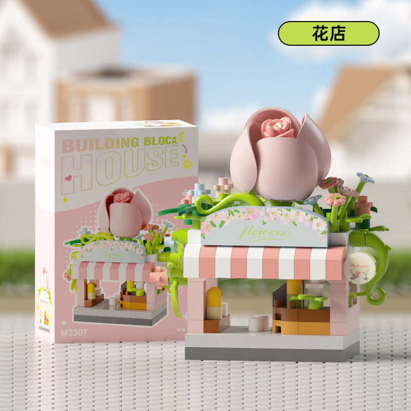 Compatible with Le Dream Store Micro-Particle Building Blocks, Street Scene Ornaments, Children's Educational DIY Toys ​…