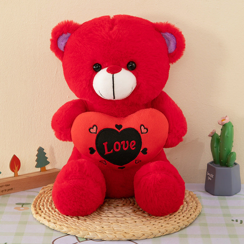 Foreign trade colorful hug bear plush teddy bear doll cute bear doll pillow children's gift wholesale - red hugging bear /…